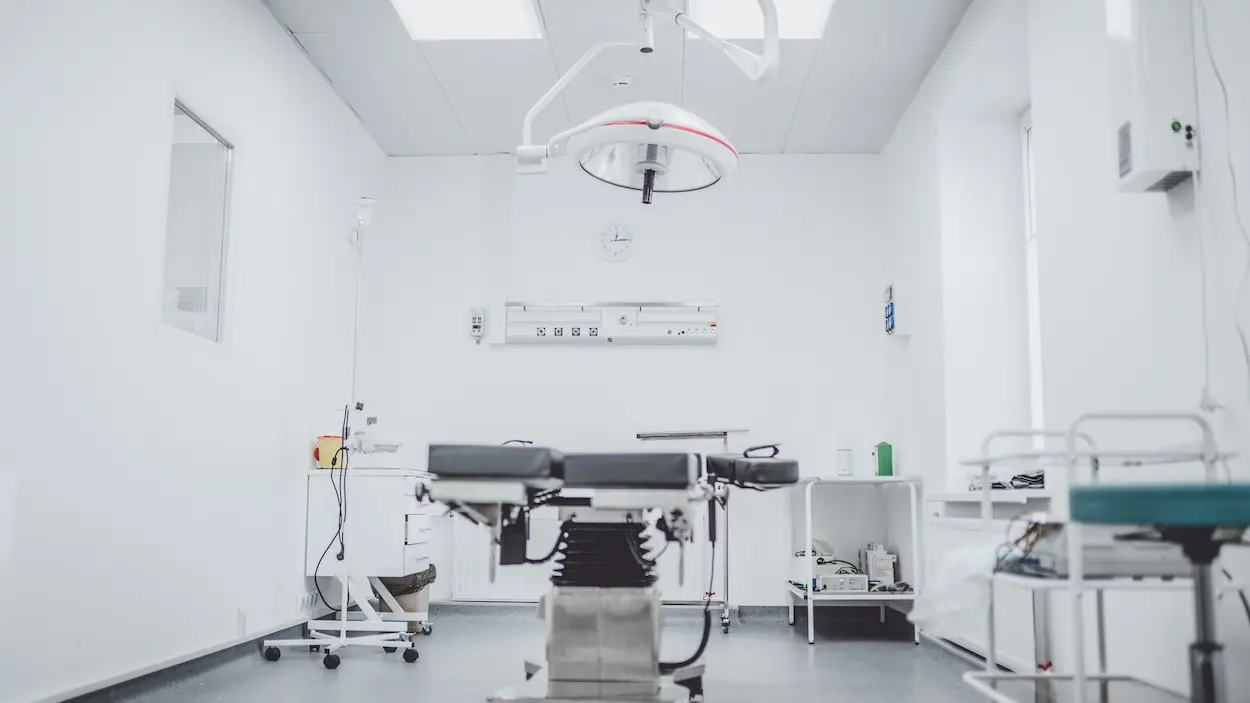 An operation room within a hospital.