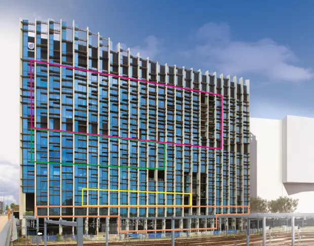 A pre-design of the UniSA health and cancer research building.